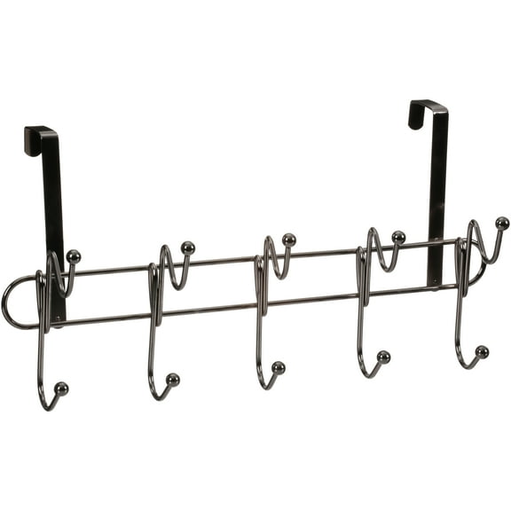 Simplify 10 Hook Over-the-Door Organizers in Black