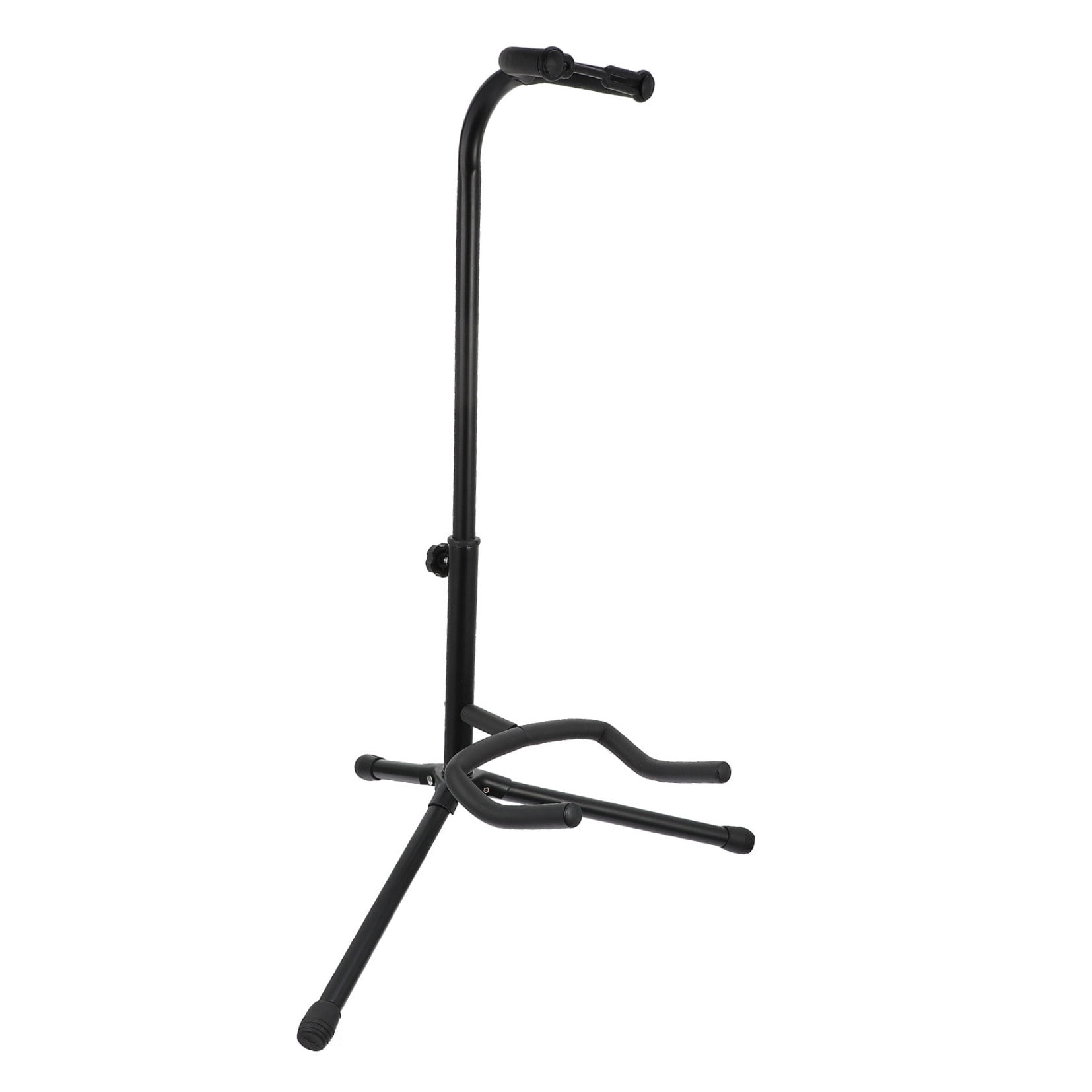 FONDOTIN 1Pc Black Portable Foldable Guitar Stand Vertical Display Bracket Sturdy Iron Frame