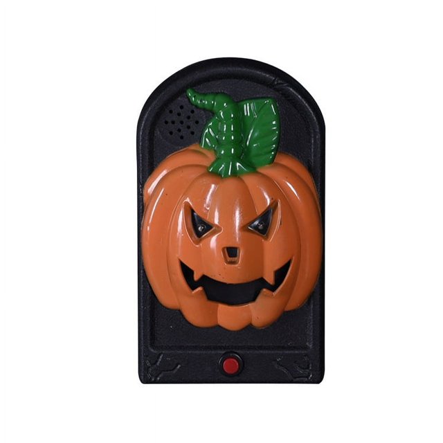Timbre de puerta con forma de ojo de fantasma para modelado de terror de Halloween, luminoso, para casa embrujada, habitación secreta, truco, juguete aterrador, colgante