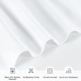 thumbnail image 4 of Uxcell 140x220cm Rectangle Tablecloth, Thickened Polyester Table Cloth Pure White, 4 of 7