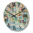 thumbnail image 3 of Designart 'Jewelry of Beads and Sea Shell' Traditional Wood Wall Clock, 3 of 5