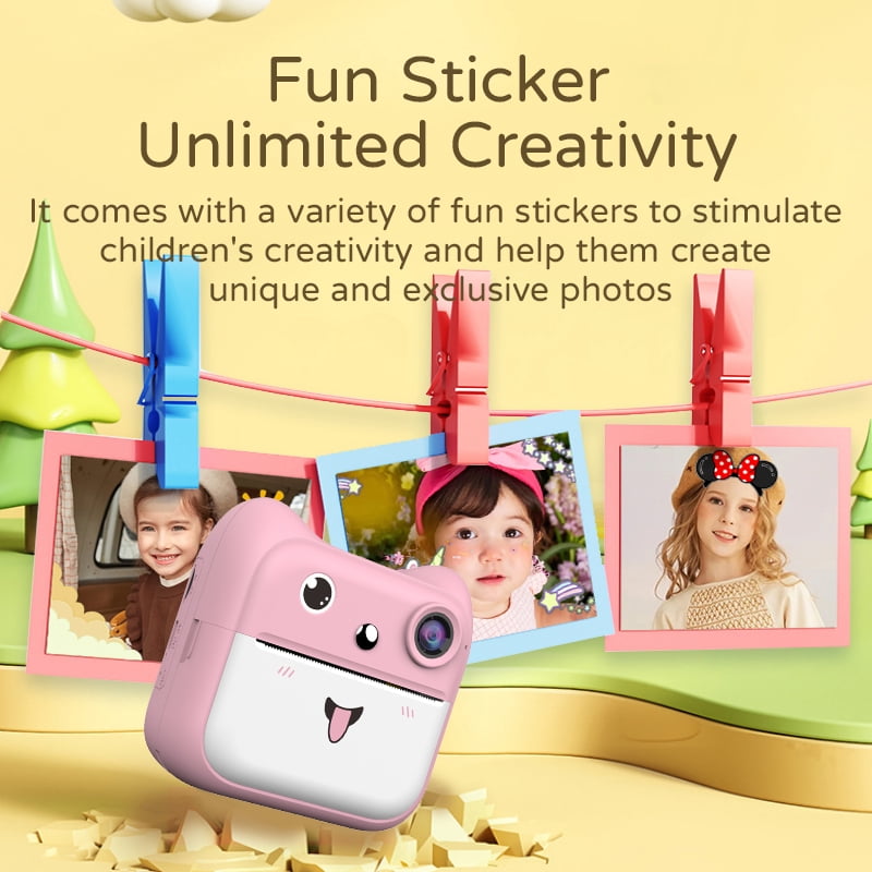 One-piece children's printer allows you to take photos and print them instantly, recording your growth and cherishing memories.