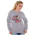 thumbnail image 4 of Olive Oyl I Only Like Strong Sailors Women Crewneck Sweatshirt Brisco Brands S, 4 of 6