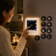 thumbnail image 7 of Magnetic Fridge Music Player NFC Vinyl Record Magnet 9 Discs LED Light Retro Acrylic Music Box Fridge Magnet Audio Player with Memory Card and USB Cable Home Office Decor Gift, 7 of 7