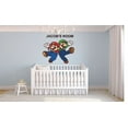 thumbnail image 2 of Mario and Luigi Super Mario Bros Wall Art Design Customized Name Wall Decal - Custom Vinyl Wall Art - Personalized Name - Baby Girl Boy Kid Bedroom House Wall Decor Sticker Vinyl Size (40x35 inch), 2 of 2