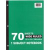 DDI 1276274 1 Subject Wide Ruled Wireless Notebook - 70 Sheets Case of 48