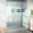 Brushed Nickel, variant on Illume 49.5 in. x 78 in. Wall Hinged Glass Shower Enclosure
