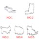 thumbnail image 4 of Moldes con forma de gato, molde para fondant para cupcakes, herramientas de decoración de pasteles de Navidad, cortador de galletas y pasta de azúcar, molde para hornear 2 juegos Scienceny ZHF2754-02, 4 of 6