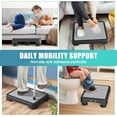 thumbnail image 4 of LLMRR Step Stool for Seniors & Adults, Indoor/Outdoor Mobility Step Stool, Portable Stair Assist, Anti-Slip Safety Step Platform for Bathroom, Kitchen and Bedroom, 550lbs Capacity, Black & Gray, 4 of 8