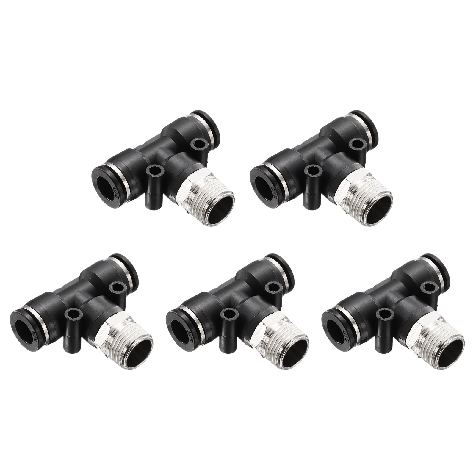 U.S. Solid Brass Pipe Fitting Male Tube Coupler (2-Pack) - 3/8" Flare X 3/8" Flare, JFBPF00015