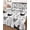 White, variant on Quilts Queen Size Bedding Set, Rooster Farmhouse Black Reversible Summer Quilt 3 Pieces, Farm Animals Simple Art Modern Lightweight Bedspreads Coverlets with 2 Pillow Shams for All Seasons