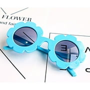 Stylish Round Flower Sunglasses Anti-UV Party Photography Outdoor Beach Colorful Eyewear for Unisex Baby Kids Children