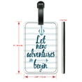 thumbnail image 2 of New Adventures - Luggage ID Tags / Suitcase Identification Cards - Set of 2, 2 of 5