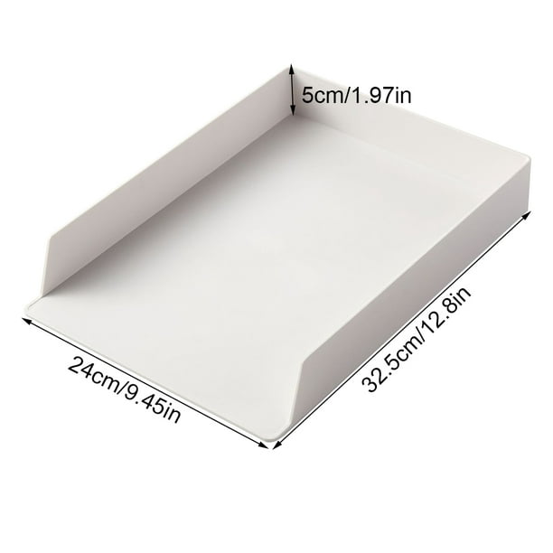 Boîte de rangement pour papier A4, design empilable à 3 couches