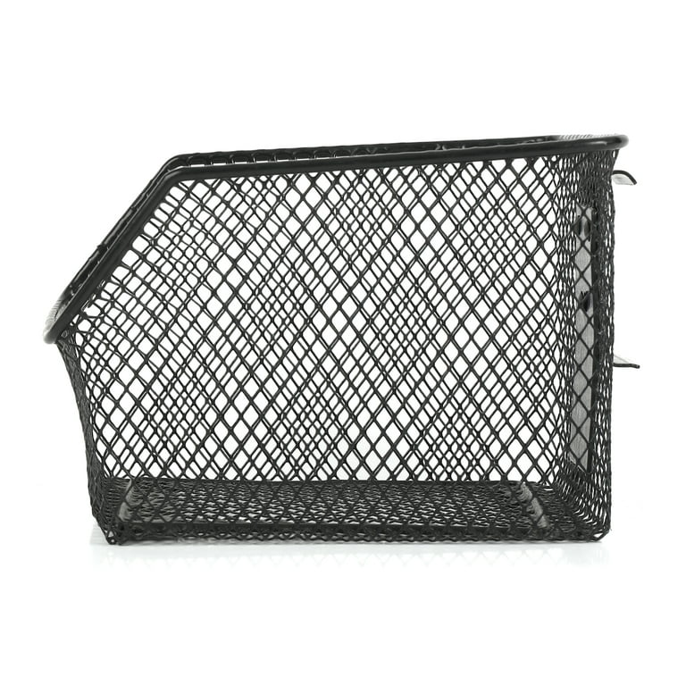 Plastic Mesh Basket, Red - 6 1/2L x 10 1/4W x 2 1/2H