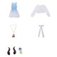 thumbnail image 4 of Peluca de disfraz de Anime Ganyu, falda Ganyu, abrigo con tocado, vestido elegante para mujer, traje de fiesta de carnaval de Halloween, 4 of 4