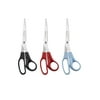 Westcott All Purpose Value Scissors, 8", Straight, 3-Pack, Assorted Colors