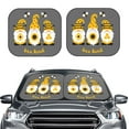 thumbnail image 2 of Goofa Bee Kind Pattern 2 Piece Car Windshield Sun Shade Foldable | Front Windshield Shade for Sun, Heat and UV Rays | Sunshade for Car Front Window-Small, 2 of 7