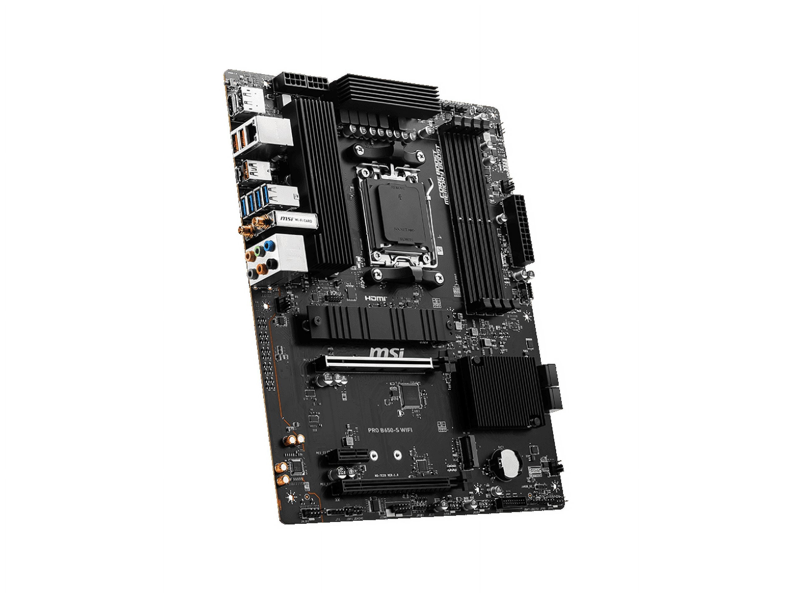 MSI PRO B650-S WIFI Desktop Motherboard - AMD B650 Chipset MSI PRO B650-S WIFI Desktop Motherboard - AMD B650 Chipset