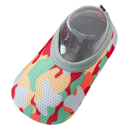 

LBECLEY Shoes 4C Girls Shoes Socks Socks Camouflage Non-Slip Boys Kids The Baby Floor Baby Shoes Toddler Boy Walking Shoes Red L\16