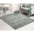 thumbnail image 6 of Davide 1228 Transitional Striated 7'10 Round Polypropylene Area Rug in Green, 6 of 9