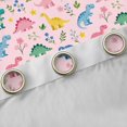 thumbnail image 4 of Feelyou Dino Animal Curtains Pack of 2 (42x84 Each), Flower Tree Plant Curtains Blackout, 4 of 6