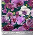 thumbnail image 1 of Soimoi Crepe Silk Fabric Flower Watercolor Printed Fabric 1 Yard 42 Inch Wide, 1 of 1