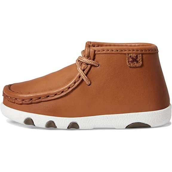 Twisted X Infant's Driving Moc, Tan Lace-Up, 9 M