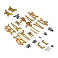 thumbnail image 3 of lionlar 1/14 Scale RC Car Metal Upgrade Kits Front Rear Steering Tie Rod for DIY Gold, 3 of 9