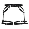 thumbnail image 4 of Women Punk Leather Thigh Harness, Adjustable Buckle Leg Ring Straps, Gothic Body Chain Accessories for Cosplay, Party, Concert & Club Wear One Size, 4 of 4