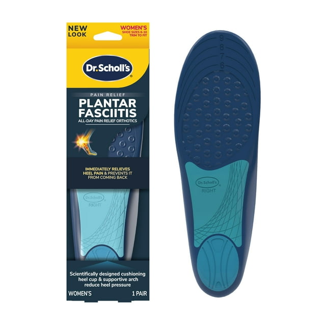 Plantillas ortopédicas para aliviar el dolor de la fascitis plantar del Dr. Scholl