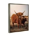 thumbnail image 5 of Stupell Industries Longhorn Highland Cattle Cow Warm Sunrise Morning Photograph Luster Gray Floating Framed Canvas Print Wall Art, Design by Dakota Diener, 5 of 5