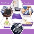 thumbnail image 6 of LHYXU Large Gel Seat Cushion for Long Sitting 16.5" x 14.5" x 1.38" Gel Cushion Wheelchair & Thick, Chair Soft Cool, Breathable Car Reduce Sweat, Pressure Relief(Purple), 6 of 7
