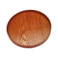 thumbnail image 2 of APLVFFZH Round Wooden Tray Farmhouse Japanese Plate Serving Platter for Room Blank 30cm, 2 of 9