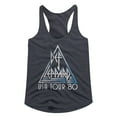 thumbnail image 1 of Def Leppard USA Navy Heather Women's Racerback Tank Top, 1 of 1