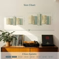 thumbnail image 3 of Elephant Stock Placidity Wall Art - Horizontal Multi Panel Canvas - Living Room Wall Decor - Abstract Multi Panel - Blue And Gold Decor By Tom Reeves - 34" x 16", 3 of 4