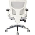 thumbnail image 4 of ProGrid White Mesh High Back Chair-Color:Sky, 4 of 6