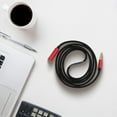 thumbnail image 3 of 3.5mm AUX Audio Extension Cable with Microphone for PC Headphones, Red, 3 of 5