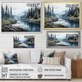 thumbnail image 4 of Designart "Canada Calm Lake" Landscapes Floater Framed Canvas Print, 4 of 7