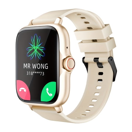 1.83" Smart Watch with Wireless Calling, Fitness Tracker, Pedometer, Touch Screen for iPhone Android - Unisex Gift