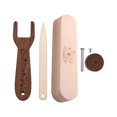 thumbnail image 3 of Rodillo de costura, prensatelas de madera para sastre, rueda de prensado multifunción, para proyectos de bricolaje y decoración del hogar, acolchado, 3 of 9