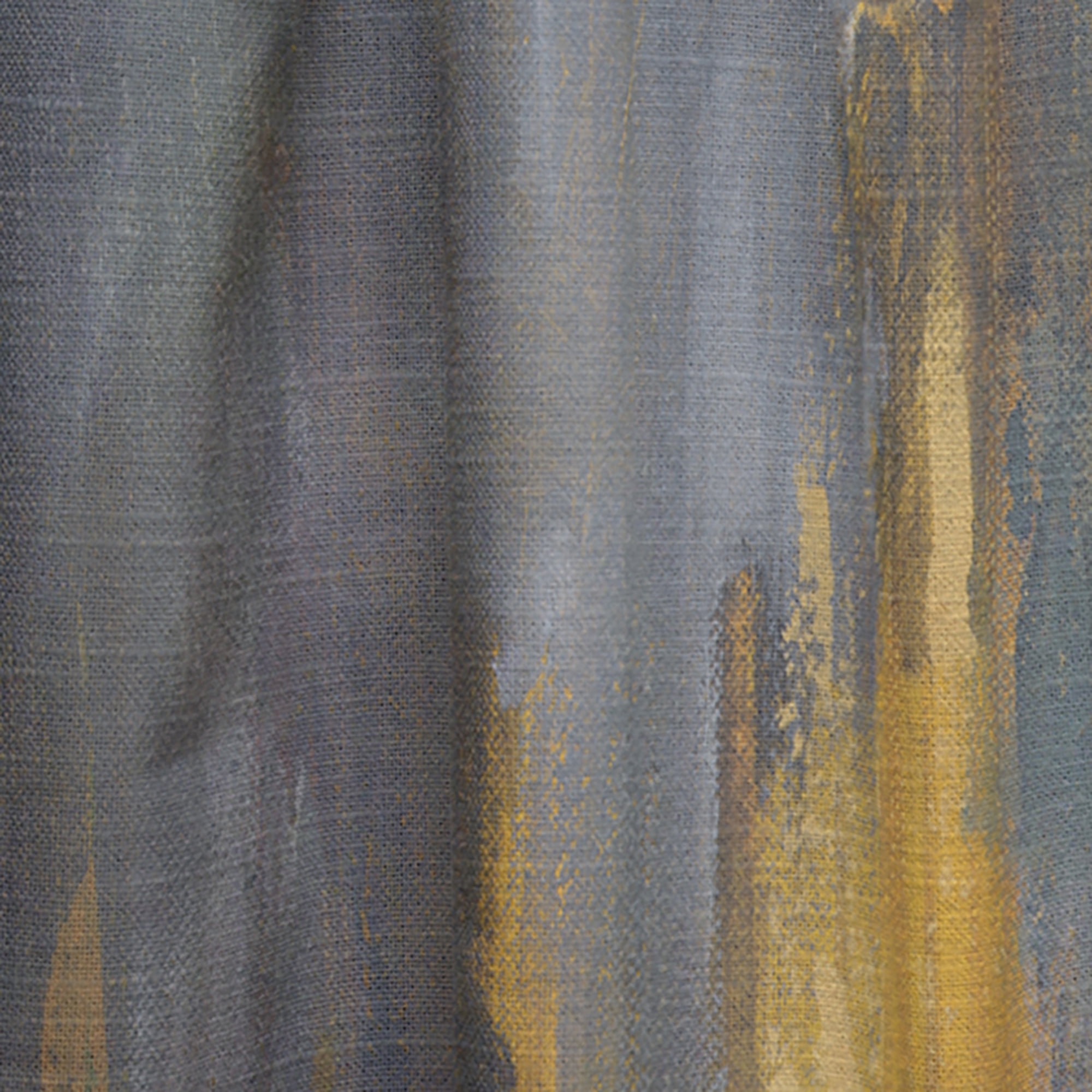 Designart 'Gold and Black Glam Abstract' Modern & Contemporary Curtain Panel