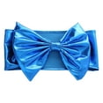 thumbnail image 2 of Chair Bows,1PCS Christmas Satin Elastic Chair Sashes Bows,Christmas Chair Bows Covers Back Sash for Wedding Reception Events Hotel Chair Covers for Dining Chairs Xmas Party(Sky Blue), 2 of 9