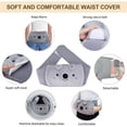 thumbnail image 3 of LZCKDPX Hot Water Bottle wtih Cover, Hot Water Bag, 1L Rubber Warm Hot Water Bottles Pouch with 130cm Long Soft Waist Cover for Neck, Shoulder, Back, Hand, Legs and Period Pain Relief, 3 of 7