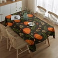 thumbnail image 2 of Thanksgiving Day Tablecloth Wrinkle Resistant Washable Tablecolths Table Covers Welcome Thanksgiving Pumpkin Harvest Table Cover for Fall Birthday Wedding Graduation Rectangle,60x84inch, 2 of 5