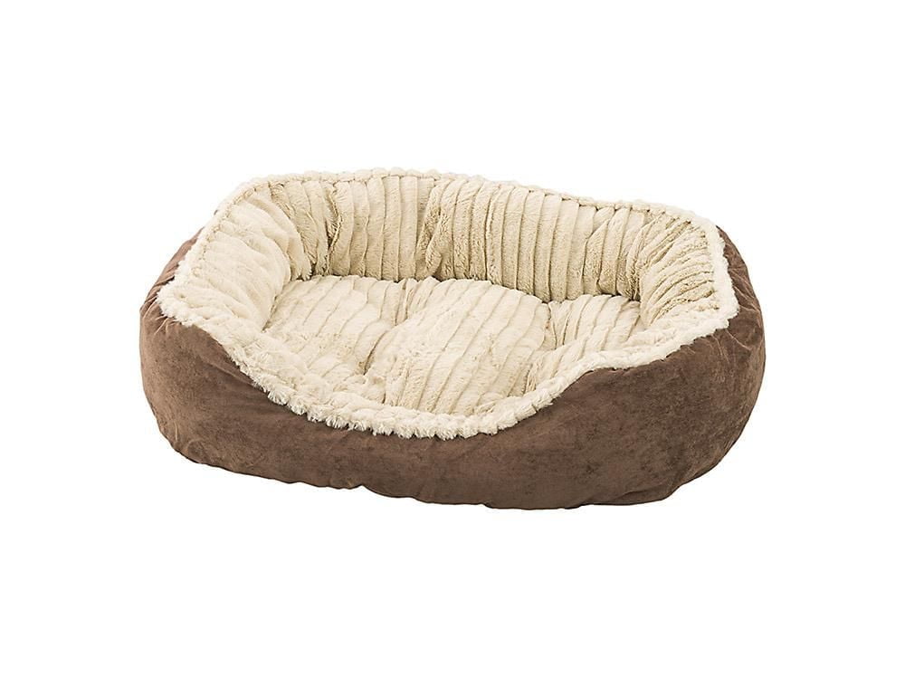 Sleep Zone Carved Plush Dog Bed