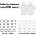 thumbnail image 3 of Paquete de 120 Llaveros en para SublimacióN, MDF, Transferencia de de Doble Cara, Llaveros en para SublimacióN de FúTbol, una Granel, A, 3 of 5