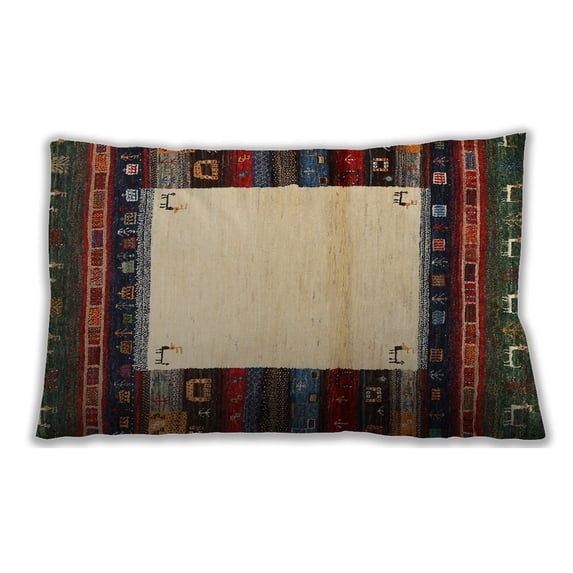 Ahgly Company Outdoor Rectangular Contemporary Lumbar Throw Pillow, 13 inch by 19 inch