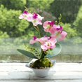 thumbnail image 1 of Three-pronged Phalaenopsis bonsai artificial flower ornaments artificial plants, 1 of 6