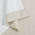thumbnail image 5 of Madison Park Galen 2-PK 40x84" Basketweave Room Darkening Curtain Panel Pair in Ivory, 5 of 8